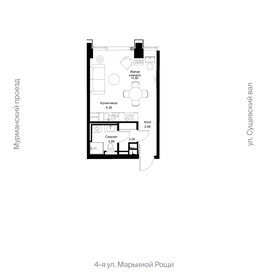 Квартира 30 м², студия - изображение 2