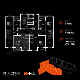 40,7 м², 1-комнатная квартира 9 564 305 ₽ - изображение 77