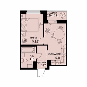 32,9 м², 1-комнатная квартира 4 503 190 ₽ - изображение 8