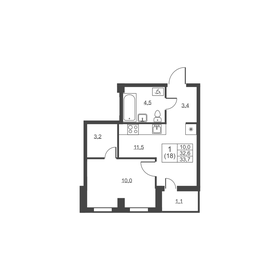33,9 м², 1-комнатная квартира 3 500 000 ₽ - изображение 31