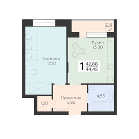 44,2 м², 1-комнатная квартира 4 250 000 ₽ - изображение 56