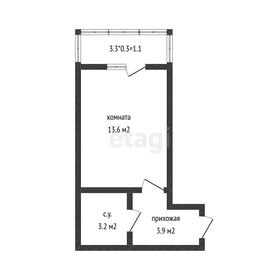 Квартира 24,7 м², студия - изображение 1