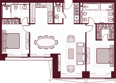 Квартира 95,5 м², 3-комнатная - изображение 1