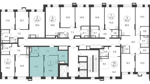 37,6 м², 1-комнатная квартира 12 382 180 ₽ - изображение 49