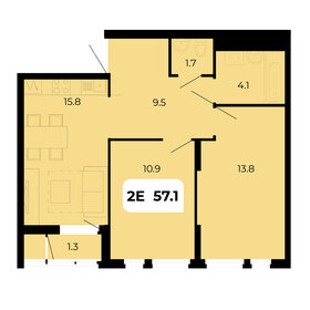 57,1 м², 2-комнатная квартира 6 680 700 ₽ - изображение 85