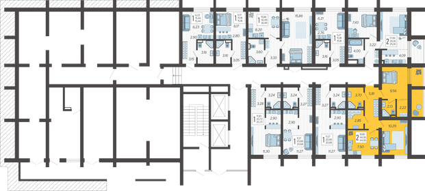 44,6 м², 2-комнатная квартира 16 152 440 ₽ - изображение 47