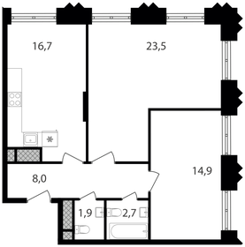 77,1 м², 3-комнатная квартира 23 000 000 ₽ - изображение 76