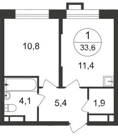 36,1 м², 1-комнатная квартира 8 990 000 ₽ - изображение 54