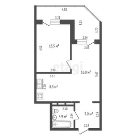 Квартира 54 м², 2-комнатная - изображение 2