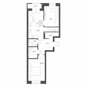 Квартира 111,3 м², 4-комнатная - изображение 1