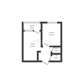 Квартира 37,4 м², 1-комнатная - изображение 2