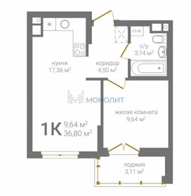 33,5 м², 1-комнатная квартира 7 048 273 ₽ - изображение 23
