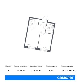 Квартира 24,3 м², студия - изображение 1