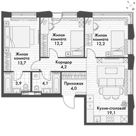 78 м², 4-комнатная квартира 19 500 000 ₽ - изображение 39