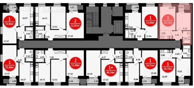 Квартира 33,3 м², 1-комнатная - изображение 3