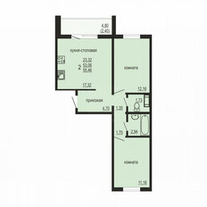 Квартира 55,5 м², 2-комнатная - изображение 4