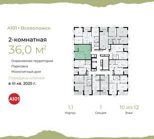 39,3 м², 2-комнатная квартира 5 303 940 ₽ - изображение 34