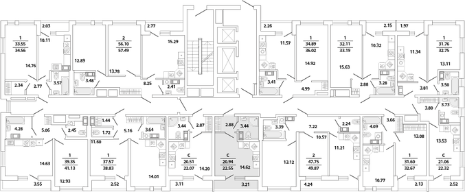 21,7 м², квартира-студия 4 900 000 ₽ - изображение 106