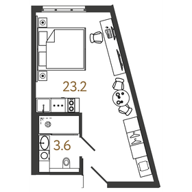 26,6 м², апартаменты-студия 10 400 000 ₽ - изображение 33