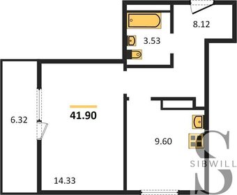 40 м², 1-комнатная квартира 7 900 000 ₽ - изображение 100