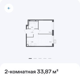 Квартира 33,9 м², 1-комнатная - изображение 1