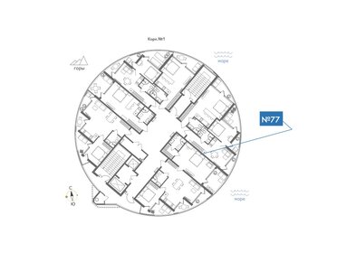 45,5 м², 1-комнатные апартаменты 16 896 640 ₽ - изображение 25