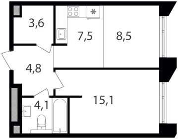 39 м², 2-комнатная квартира 14 500 000 ₽ - изображение 118