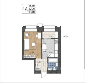 41,9 м², 1-комнатная квартира 7 200 000 ₽ - изображение 49