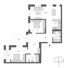 Квартира 98,1 м², 3-комнатная - изображение 2