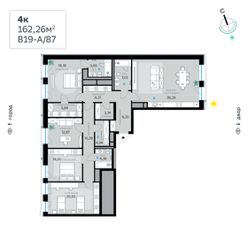 185 м², 6-комнатная квартира 49 990 000 ₽ - изображение 78