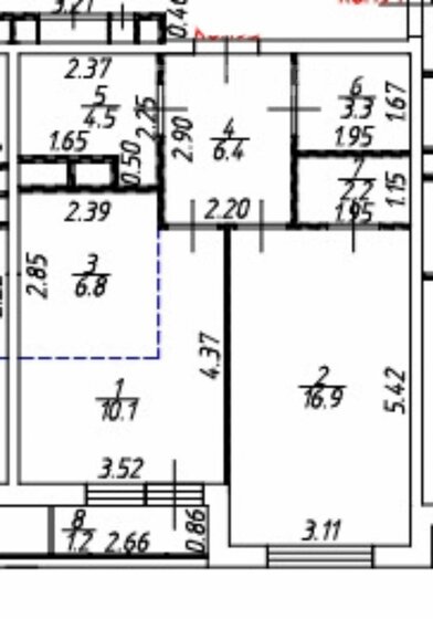 51,4 м², 2-комнатная квартира 11 000 000 ₽ - изображение 42