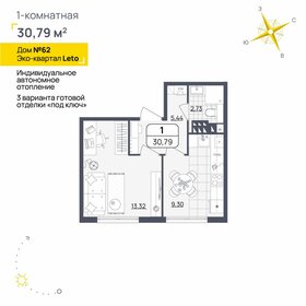 32,3 м², 1-комнатная квартира 4 999 000 ₽ - изображение 65