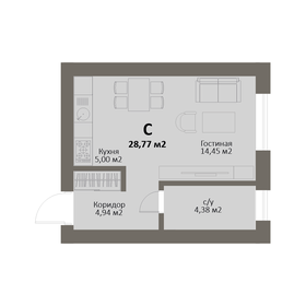 32,1 м², 1-комнатная квартира 2 899 000 ₽ - изображение 56