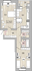 43 м², 1-комнатная квартира 1 700 ₽ в сутки - изображение 46