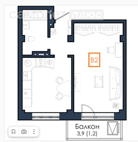 Квартира 41,1 м², 1-комнатная - изображение 1