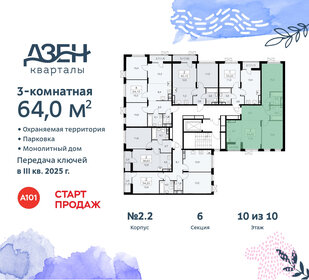 63,6 м², 3-комнатная квартира 15 640 101 ₽ - изображение 4