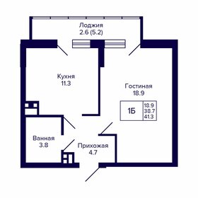 39,1 м², 1-комнатная квартира 5 239 400 ₽ - изображение 42