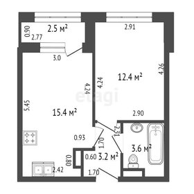 Квартира 34,6 м², 1-комнатная - изображение 1