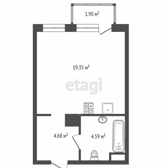 26,9 м², квартира-студия 5 750 000 ₽ - изображение 10