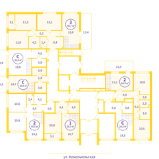 Квартира 79,8 м², 3-комнатная - изображение 3