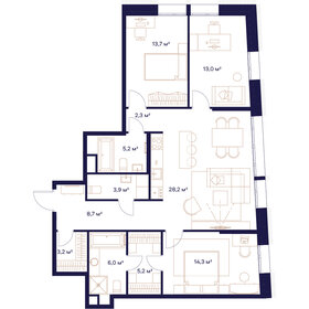 105,8 м², 3-комнатная квартира 50 455 000 ₽ - изображение 14