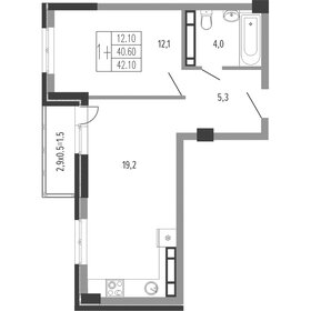 42,1 м², 1-комнатная квартира 9 713 312 ₽ - изображение 63