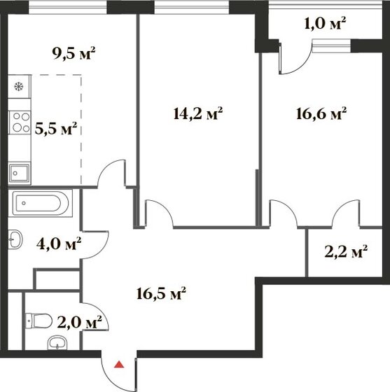 71,5 м², 3-комнатная квартира 15 792 320 ₽ - изображение 1