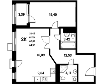 78,3 м², 2-комнатная квартира 12 006 163 ₽ - изображение 16