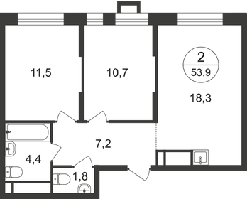 59,6 м², 2-комнатная квартира 16 604 322 ₽ - изображение 38