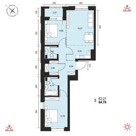 75,4 м², 3-комнатная квартира 8 499 999 ₽ - изображение 67