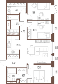 88,4 м², 3-комнатная квартира 29 569 800 ₽ - изображение 64