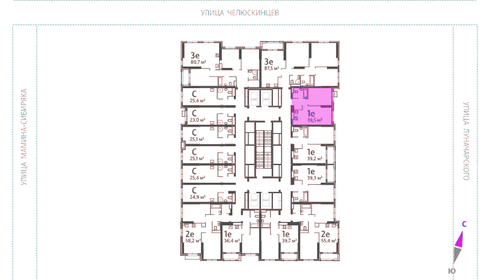 Квартира 39,5 м², 1-комнатная - изображение 2