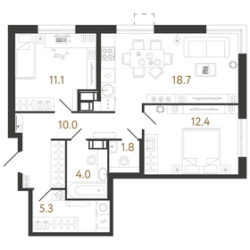 63,3 м², 2-комнатная квартира 18 423 528 ₽ - изображение 64