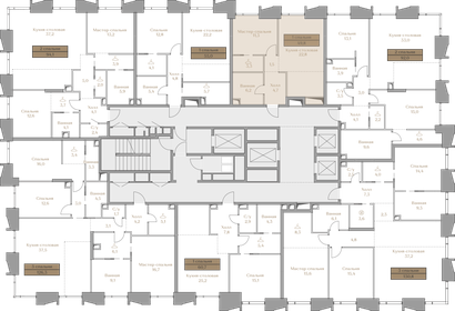 61,8 м², 2-комнатная квартира 85 900 000 ₽ - изображение 100